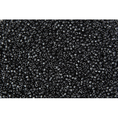 Matubo™ Seed Beads 10/0 Jet Platinum Luster 23980-13702 | Czech Beads
