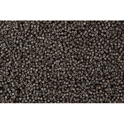Matubo Seed Beads 10/0 Jet Silver Paste Mat 81002 | Czech Glass
