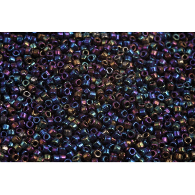 Matubo™ Seed Beads 10/0 Jet Blue Iris 23980-21435 | Czech Glass