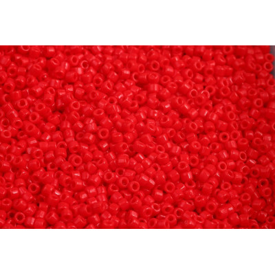Matubo Seed Beads 10/0 Opaque Coral Red 93200 | Czech Glass