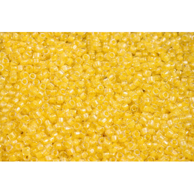 Matubo Seed Beads 10/0 Crystal Yellow Lined Luster 38186