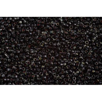 Matubo 10/0 Seed Beads Jet Travertine Dark 23980-86805 | Czech Glass