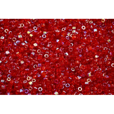 Czech Matubo™ Seed Beads 10/0 Ruby AB 28701 | Glass Beads