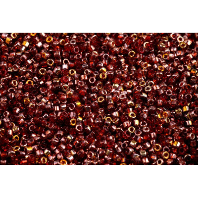 Matubo Seed Beads 10/0 Ruby Capri Gold 90080-27101 | Czech Glass