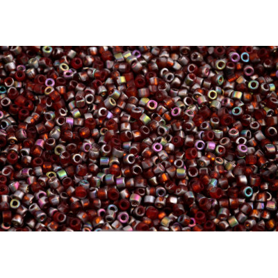Matubo 10/0 Seed Beads Ruby Vitrail Matte 90080-28171 | Czech Glass