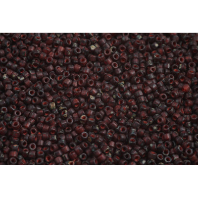 Matubo rocailles 10/0 Ruby Travertine 90080-86875 | Verre