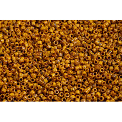 Matubo Seed Beads 10/0 Limon Travertin Dark 86805 | Czech Glass