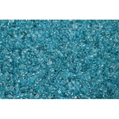 Matubo Seed Beads 10/0 Crystal Aqua Metallic Lined 54560 | Glass Beads