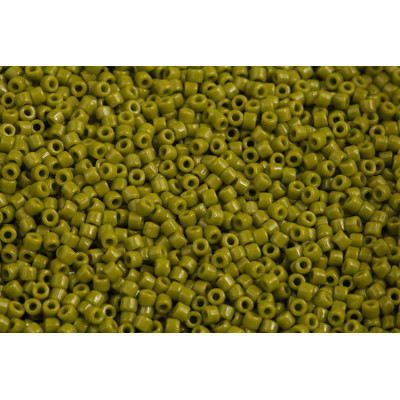 Czech Seed Beads 10/0 Opaque Green 53410 | Matubo Glass Beads