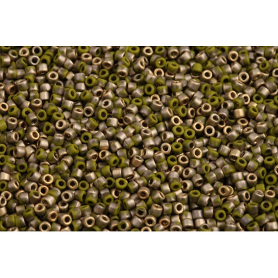 Matubo™ Seed Beads 10/0 Green Fool's Gold 26471 | Glass Beads