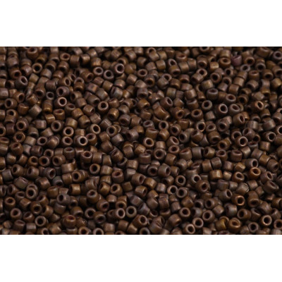 Matubo 10/0 Seed Beads Dark Green Travertine 86805 | Czech Glass