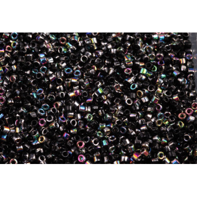 Czech Seed Beads 10/0 Jet Vitrail 23980-28101 | Matubo Glass Beads