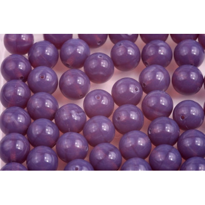 Round Beads Opal Milky Violet 21000 8mm | Rutkovsky Glas