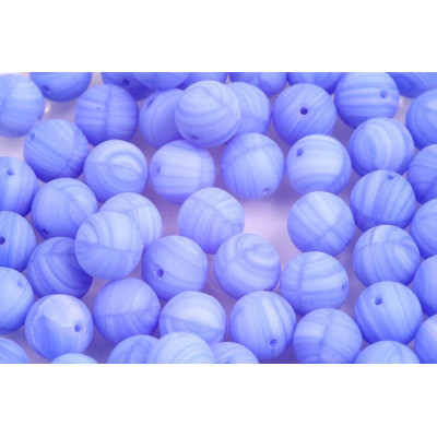 Round Beads 8mm Light Blue Opal Mat 1519