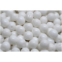 Round Beads White 03000 8mm | Rutkovsky Czech Glass Beads