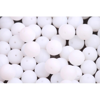 8mm Matte White Opal Round Beads | Czech Glass Rutkovsky