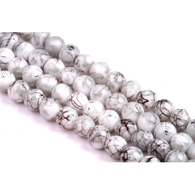 Round bead N. 1554 White