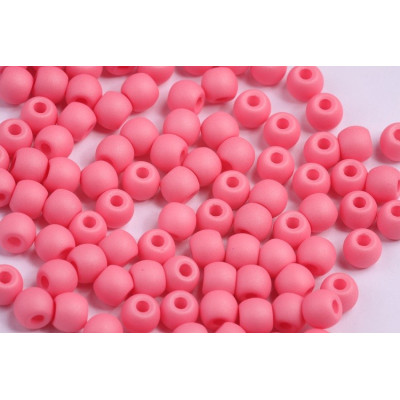 Pink Round Beads 6mm Matte 326 | Rutkovsky Czech Glass