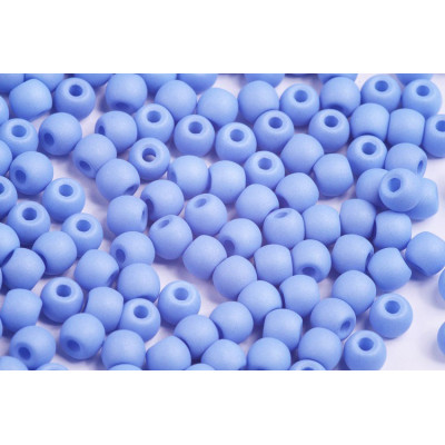 Round Beads 6mm Matte Blue | Rutkovsky Czech Glass Beads