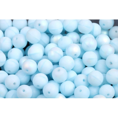 Round Beads 6mm Light Blue Matte 3182 | Rutkovsky Czech Glass