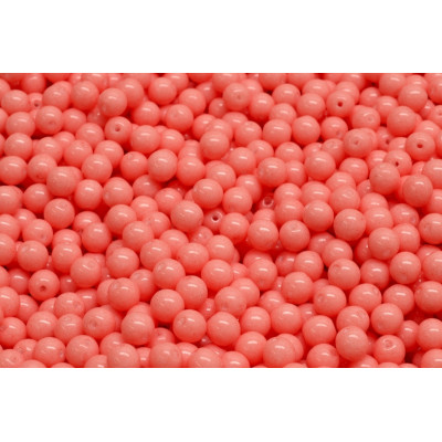 Round Beads 3mm Opaque Indian Peach 02020/31133 | Czech Glass