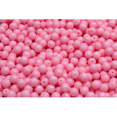 Pink Round Beads 3mm Rutkovsky Czech Glass 02020/31024 | 100pcs