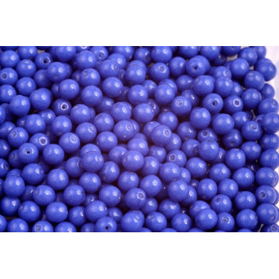 3mm Blue Glass Round Beads 02020/32083 | Rutkovsky Czech Glass