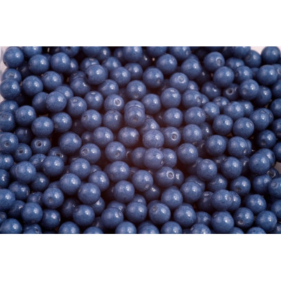 3mm Blue Round Beads 02020/32126 | Rutkovsky Czech Glass