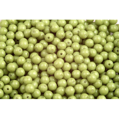 Round Beads 3mm Light Green 02020/32062 Czech Glass | Rutkovsky