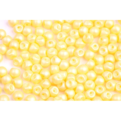 Mushroom Button Beads 4x3mm Pastel Yellow 02010/29301 | Rutkovsky