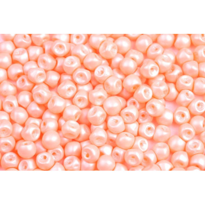 Mushroom Button Beads 4x3mm Pastel Peach 02010/29303 | Rutkovsky