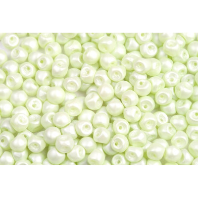 Mushroom Button Beads 4x3mm Pastel Green 02010/29315 | Rutkovsky