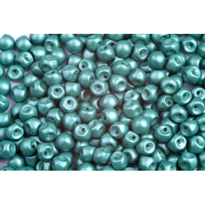 Mushroom Button Beads 4x3mm Powder Dark Green 29341 | Rutkovsky