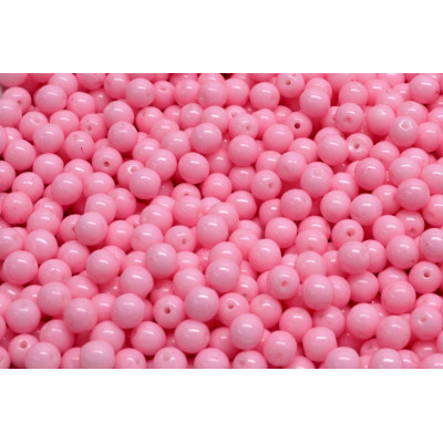 Round Beads 4mm Pink 02020/31024 | Czech Glass Rutkovsky