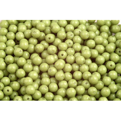 Czech Round Beads 4mm Green 02020/32062 | Rutkovsky Glass