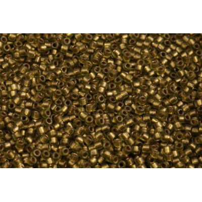 Matubo™ Seed Beads 10/0 Olivine Bronze Ice Lined 50230-85106