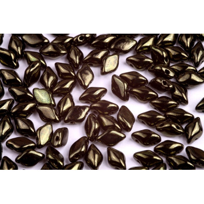 Matubo GemDuo 8x5mm Jet Red Luster 23980/14495 | Glass Beads