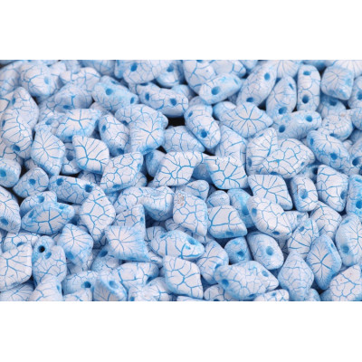 Matubo GemDuo 8x5mm Ionic White Blue 02010-24604 | Czech Beads