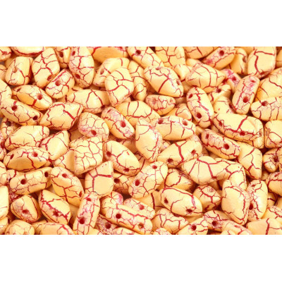 Matubo GemDuo 8x5mm Ionic Yellow Dark Red 02010-24606 | Czech Beads