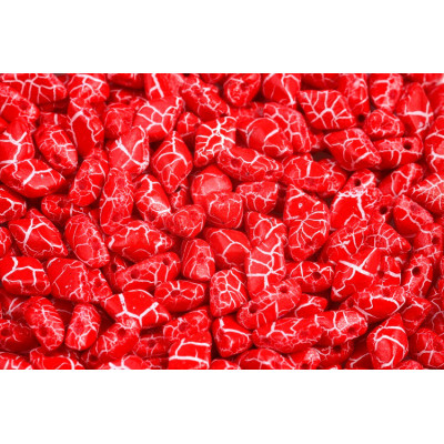 Matubo GemDuo 8x5mm Ionic Red/White 02010-24610 | Czech Glass