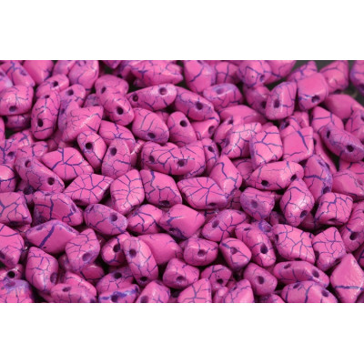 Matubo GemDuo 2-Hole Beads Ionic Pink/Blue 02010-24612 | 8x5mm