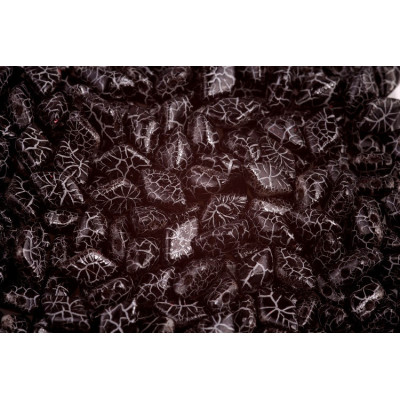 Matubo GemDuo 8x5mm Ionic Jet White 24619 | Czech Glass Beads