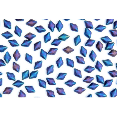 Matubo GemDuo 8x5mm Jet Blue Iris Mat 23980/21135