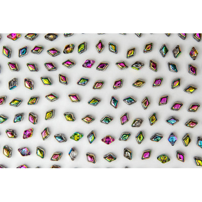 Matubo MiniGemDuo Crystal Vitrail 00030-28101 | Czech Glass Beads