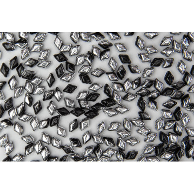 Matubo MiniGemDuo 6 x 4mm Jet Labrador 23980-27001 | Czech Glass Beads