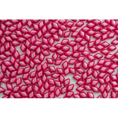 Matubo MiniGemDuo Fuchsia Pink Pearl 02010-24004 Czech Glass Beads