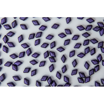 Matubo MiniGemDuo Metallic Suede Purple 23980-79021 | 6 x 4mm