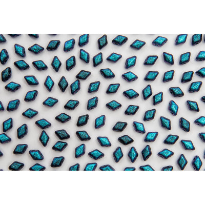 Matubo MiniGemDuo 6 x 4mm Polychrome Dark Capri Blue 94109