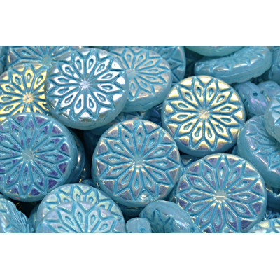Origami Flower Beads N. 3197 Bleu