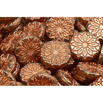 Origami Flower Beads N. 3201 Braun